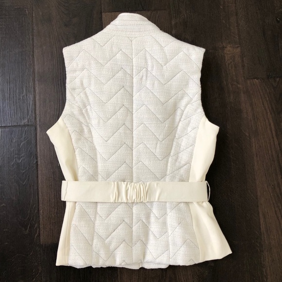 White House Black Market Tweed Vest, White, Small - Picture 5 of 10